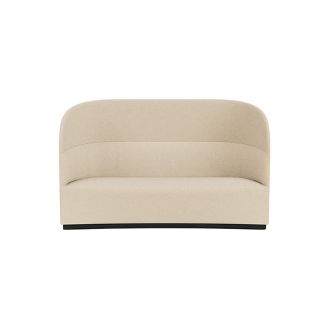Audo Copenhagen Tearoom Sofa, High Back, No Power Outlet in Logan Sand, packshot on white