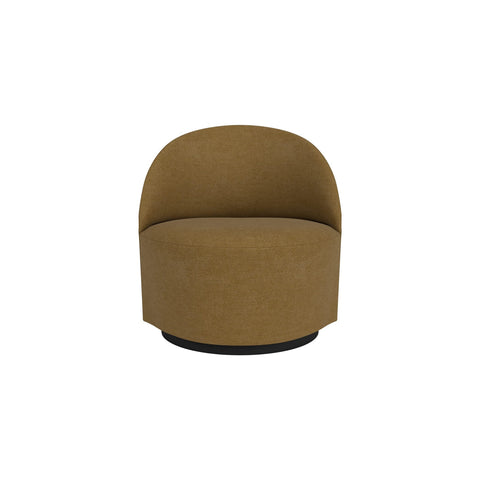 Audo Copenhagen Tearoom Swivel Chair, With Return, Lounge Chair in Audo Bouclé 02, packshot on white