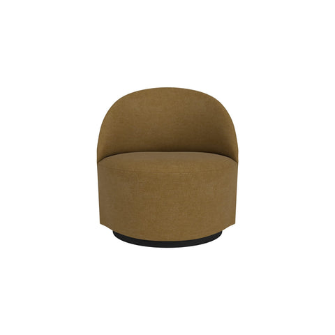 Audo Copenhagen Tearoom Swivel Chair, With Return, Lounge Chair in Audo Bouclé 06, packshot on white