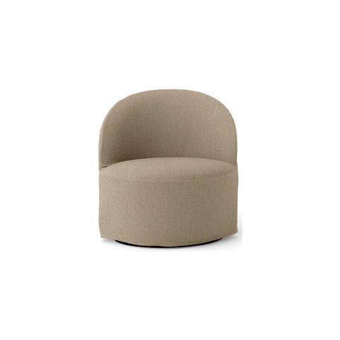 Audo Copenhagen Loose Cover for Tearoom Chair, With Swivel, Lounge Chair in Logan Sand, packshot on white