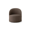 Audo Copenhagen Loose Cover for Tearoom Chair, With Swivel, Lounge Chair in Logan Flint, packshot on white