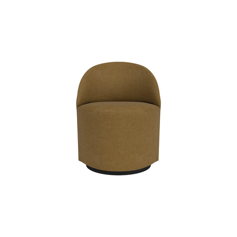 Audo Copenhagen Tearoom Swivel Chair, With Return, Club Chair in Audo Bouclé 06, packshot on white