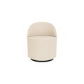 Audo Copenhagen Tearoom Swivel Chair, With Return, Club Chair in Logan Jasmine, packshot on white