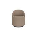 Audo Copenhagen Tearoom Swivel Chair, With Return, Club Chair in Logan Flint, packshot on white