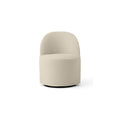 Audo Copenhagen Loose Cover for Tearoom Chair, With Swivel, Club Chair in Logan Jasmine, packshot on white