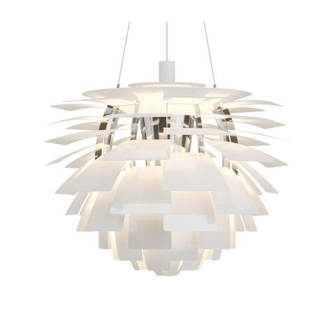 PH Artichoke designed by poul hennginsen for Louis poulsen in white