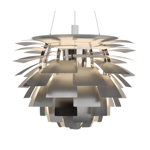 PH Artichoke designed by poul hennginsen for Louis poulsen in stainless steel
