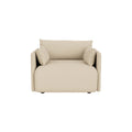 Audo Copenhagen Offset Sofa, 1-Seater in Logan Sand, packshot on white