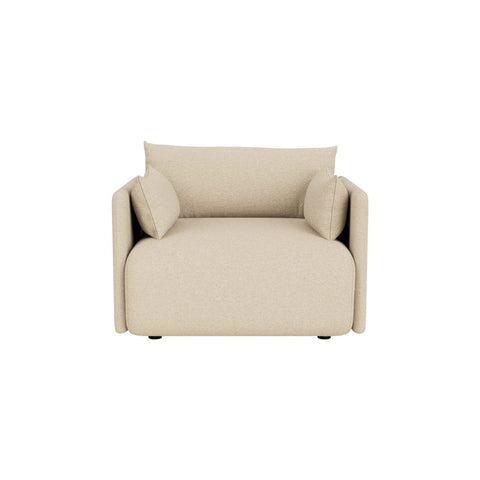 Audo Copenhagen Offset Sofa, 1-Seater in Logan Sand, packshot on white