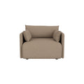Audo Copenhagen Offset Sofa, 1-Seater in Logan Flint, packshot on white
