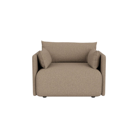 Audo Copenhagen Offset Sofa, 1-Seater in Logan Flint, packshot on white