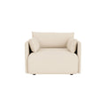 Audo Copenhagen Offset Sofa, 1-Seater in Logan Jasmine, packshot on white