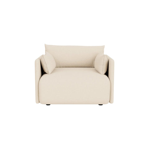 Audo Copenhagen Offset Sofa, 1-Seater in Logan Jasmine, packshot on white