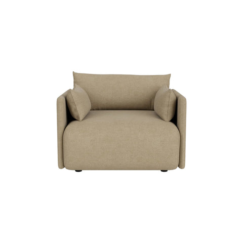 Audo Copenhagen Offset Sofa, 1-Seater in Audo Bouclé 02, packshot on white