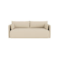 Audo Copenhagen Offset Sofa, 2 Seater in Logan Sand, packshot on white