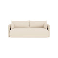 Audo Copenhagen Offset Sofa, 2 Seater in Logan Jasmine, packshot on white