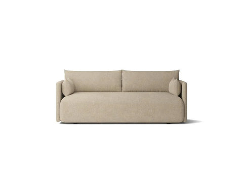 audo boucle beige offset 2 seater sofa by audo copenhagen