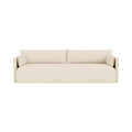 Audo Copenhagen Offset Sofa, 3 Seater in Logan Jasmine, packshot on white