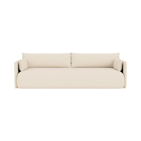 Audo Copenhagen Offset Sofa, 3 Seater in Logan Jasmine, packshot on white