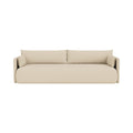 Audo Copenhagen Offset Sofa, 3 Seater in Logan Sand, packshot on white