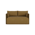 Audo Copenhagen Offset Sofa Bed 2-Seater in Audo Bouclé 06, packshot on white