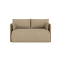 Audo Copenhagen Offset Sofa Bed 2-Seater in Audo Bouclé 02, packshot on white