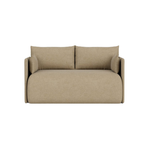 Audo Copenhagen Offset Sofa Bed 2-Seater in Audo Bouclé 02, packshot on white