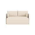 Audo Copenhagen Offset Sofa Bed 2-Seater in Logan Jasmine, packshot on white