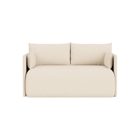 Audo Copenhagen Offset Sofa Bed 2-Seater in Logan Jasmine, packshot on white