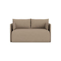 Audo Copenhagen Offset Sofa Bed 2-Seater in Logan Flint, packshot on white