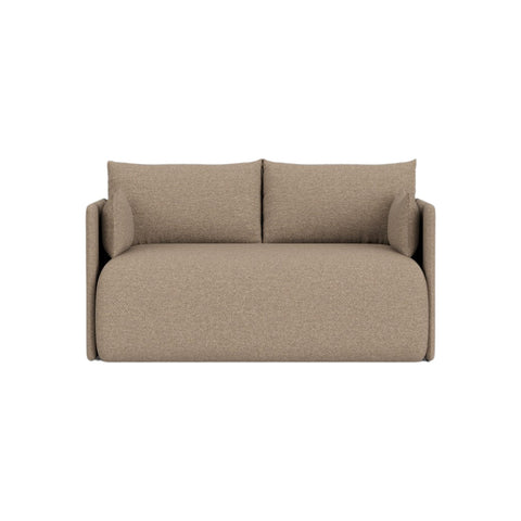 Audo Copenhagen Offset Sofa Bed 2-Seater in Logan Flint, packshot on white