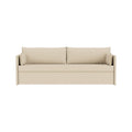 Audo Copenhagen Offset Sofa Bed 3-Seater in Audo Bouclé 02, packshot on white