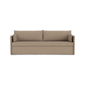 Audo Copenhagen Offset Sofa Bed 3-Seater in Logan Flint, packshot on white