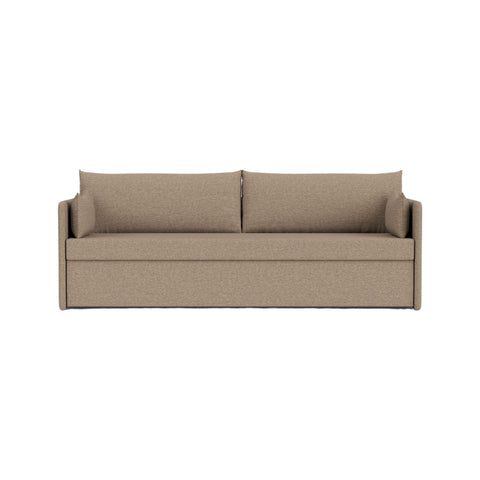 Audo Copenhagen Offset Sofa Bed 3-Seater in Logan Flint, packshot on white