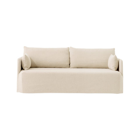 Audo Copenhagen Loose Cover for Offset Sofa 2-Seater in Logan Jasmine, packshot on white