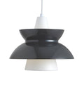 doo wop dark grey lighting pendant designed by louis poulsen