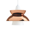 doo wop copper lighting pendant designed by louis poulsen