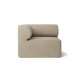 Audo Copenhagen Eave Sectional, 38" Depth, Left Corner in Audo Bouclé 02, packshot on white