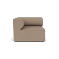 Audo Copenhagen Eave Sectional, 38" Depth, Left Corner in Logan Flint, packshot on white