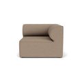 Audo Copenhagen Eave Sectional, 38" Depth, Right Corner in Logan Flint, packshot on white