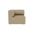Audo Copenhagen Eave Sectional, 34" Depth, Standard Modules, Left Corner, 34" in Audo Bouclé 02, packshot on white