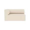 Audo Copenhagen Eave Sectional, 34" Depth, Standard Modules, Left Corner, 51" in Logan Jasmine, packshot on white