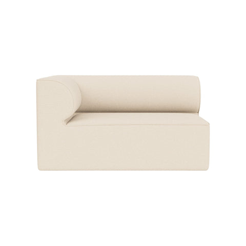 Audo Copenhagen Eave Sectional, 34" Depth, Standard Modules, Left Corner, 51" in Logan Jasmine, packshot on white