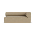 Audo Copenhagen Eave Sectional, 34" Depth, Standard Modules, Right Corner, 68" in Audo Bouclé 02, packshot on white