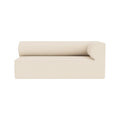 Audo Copenhagen Eave Sectional, 34" Depth, Standard Modules, Left Corner, 68" in Logan Jasmine, packshot on white
