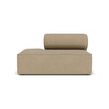 Audo Copenhagen Eave Sectional, 34" Depth, Chaise Modules, Left Open End in Logan Flint, packshot on white