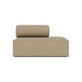 Audo Copenhagen Eave Sectional, 34" Depth, Chaise Modules, Right Open End in Audo Bouclé 02, packshot on white