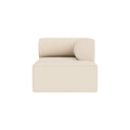 Audo Copenhagen Eave Sectional, 34" Depth, Chaise Modules, Right Chaise Lounge in Logan Jasmine, packshot on white