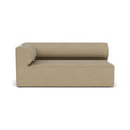 Audo Copenhagen Eave Sectional, 38" Depth, Left Corner, 76" in Audo Bouclé 02, packshot on white