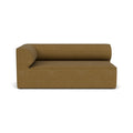 Audo Copenhagen Eave Sectional, 38" Depth, Left Corner, 76" in Audo Bouclé 06, packshot on white